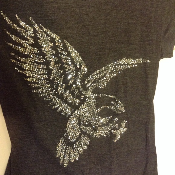 Cute GLITTER Tee. New with Tags. Eagle bird design - Picture 4 of 7